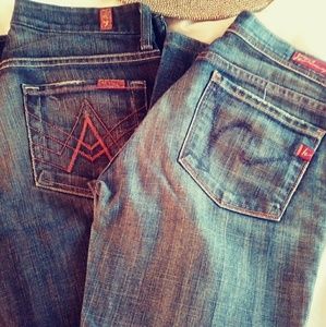 SOLD For all 7 mankind boot leg jeans
